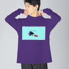 ♡BE HAPPY♡の恋する魚たち ビッグシルエットロングスリーブTシャツ