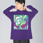 SURUME SHOPのDeath Voice!!!! ビッグシルエットロングスリーブTシャツ