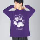 WebArtsの肉球をモチーフにしたオリジナルブランド「nikuQ」（犬タイプ）です ビッグシルエットロングスリーブTシャツ