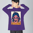 zaisuのクール系女子 Big Long Sleeve T-Shirt