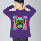 夕凪の凧のsugarskull Big Long Sleeve T-Shirt