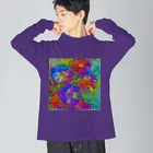 水草のflowers Big Long Sleeve T-Shirt