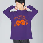 『NG （Niche・Gate）』ニッチゲート-- IN SUZURIのWhy Can't We Be Friends?（橙） ビッグシルエットロングスリーブTシャツ