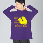 『NG （Niche・Gate）』ニッチゲート-- IN SUZURIのOh! It's Such A Perfectday.（黄色） ビッグシルエットロングスリーブTシャツ