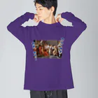 刻々珈琲のカエサル×コーヒー Big Long Sleeve T-Shirt