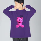 💜Salon de Lucia💜のRoyal Teddy  RASPBERRY Big Long Sleeve T-Shirt