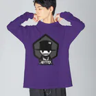 DIRTY FRIENDSのマッドハッター モノクロ Big Long Sleeve T-Shirt