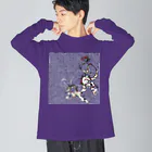 suparnaの龍と文様　紫 Big Long Sleeve T-Shirt