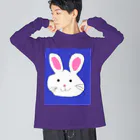 でおきしりぼ子の実験室のてがきうさぎ Big Long Sleeve T-Shirt