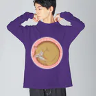 GOODS by smalls nakanoのSweet dreams cat ビッグシルエットロングスリーブTシャツ