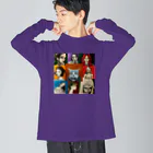 LEFTの美しくかっこいい Big Long Sleeve T-Shirt