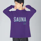 SNOW LIFE JOURNEYのSAUNA LIFE サウナライフ。 ビッグシルエットロングスリーブTシャツ