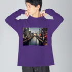 unepe部屋の大阪の街と道頓堀 Big Long Sleeve T-Shirt