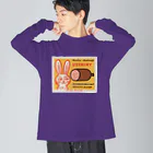 YS VINTAGE WORKSのチェコ　ウサギとソーセージ Big Long Sleeve T-Shirt