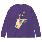 Lily bird（リリーバード）のタピオカ小鳥とミルクティー Big Long Sleeve T-Shirt