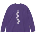 cuuyabowの麻の葉WHITE Big Long Sleeve T-Shirt