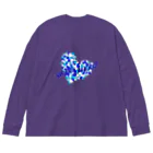 MZグラフィックスのスイートハート　ブルー　青 Big Long Sleeve T-Shirt