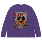 GOD LUCK💀to youのドクロ姫💀🌺 Big Long Sleeve T-Shirt