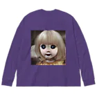 【ホラー専門店】ジルショップの怖い幼女の西洋人形 Big Long Sleeve T-Shirt