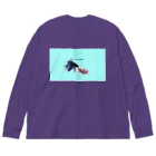 ♡BE HAPPY♡の恋する魚たち Big Long Sleeve T-Shirt