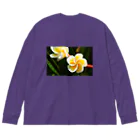 kamakiri3のFlower of the Heart　プルメリア Big Long Sleeve T-Shirt