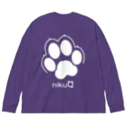 WebArtsの肉球をモチーフにしたオリジナルブランド「nikuQ」（犬タイプ）です ビッグシルエットロングスリーブTシャツ