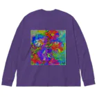 水草のflowers ビッグシルエットロングスリーブTシャツ