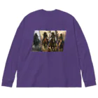 MistyStarkのカウガール Big Long Sleeve T-Shirt