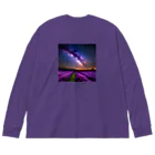 million-mindの幻想的なラベンダー畑 Big Long Sleeve T-Shirt