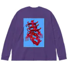 ムラマス カツユキのturquoise BLUE SPRING. 茹でタコVer. Big Long Sleeve T-Shirt