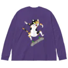 Filmer_Noonの猫とスケートボードとキックフリップ　Ver.３ Big Long Sleeve T-Shirt