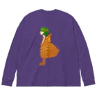 うみのいきもの・もりのいきものやさんの越冬！オオカバマダラドレス Big Long Sleeve T-Shirt