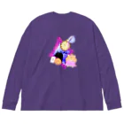 どるちぇ＊うさぎの《ハロウィン》04＊チェシャきじとら猫＊ Big Long Sleeve T-Shirt