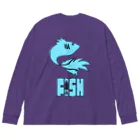 KfamiliaのFISH Big Long Sleeve T-Shirt