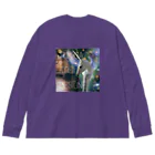 OWAYON ∞ （オワヨン　インフィニティ）の【引退馬支援企画】TUKGA KIREI DESUNE Big Long Sleeve T-Shirt