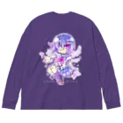 月蝕ざっか店＠SUZURIの<dolls>ユメミル （For Backprint） Big Long Sleeve T-Shirt