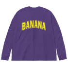 カレッジロゴ何か良いのバナナカレッジ Big Long Sleeve T-Shirt