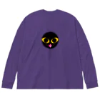 倭solのクロネコマルちゃん Big Long Sleeve T-Shirt