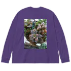 ミクロの雨の中の多肉植物 Big Long Sleeve T-Shirt