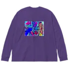 小6自閉スペクトラム症の女の子のお部屋の海の中 Big Long Sleeve T-Shirt