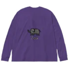 MrKShirtsのZou (ゾウ) 色デザイン Big Long Sleeve T-Shirt