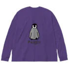 MrKShirtsのPengin (ペンギン) 色デザイン ビッグシルエットロングスリーブTシャツ