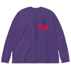 KAWAGOE GRAPHICSのさくらんぼちゃん Big Long Sleeve T-Shirt