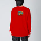 テフラんずのサイケデリックアート Big Long Sleeve T-Shirt