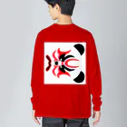 日々好日屋2号店の隈取りパンダ Big Long Sleeve T-Shirt