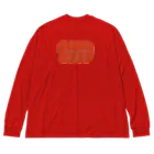 Parallel Imaginary Gift ShopのLife is Hell（Orange） Big Long Sleeve T-Shirt