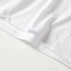 kaeru10の白ロゴ ビッグシルエットロングスリーブTシャツの裾
