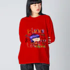 Divina AmoR-ART-のKiss you design  Big Long Sleeve T-Shirt