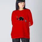 nanaqsaのぞうさん Big Long Sleeve T-Shirt