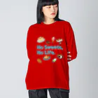 SU-KUのNo Sweets,No Life. Big Long Sleeve T-Shirt